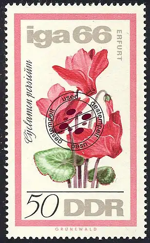 1192 IGA Véilchen alpin persan 50 Pf O Tamponné