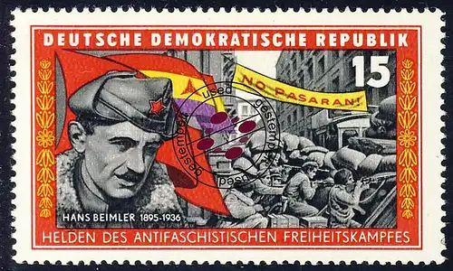 1198 Brigade combattant M. Herler 15 Pf O Tamponné