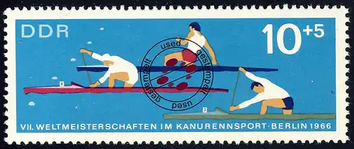 1202 Kanu-WM Kanadier-Einer Herren 10+5 Pf O gestempelt