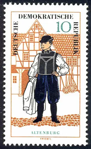 1215 Volksschönen Altenburg 10 Pf **