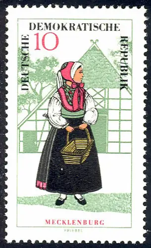 1216 Folkschönen Mecklembourg 10 Pf **