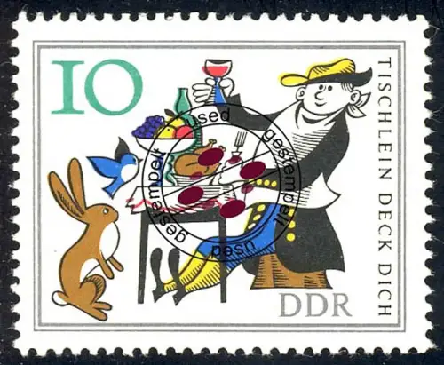 1237 Tischlein deck dich Tisch 10 Pf O