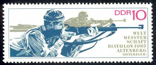 1251 Biathlon-WM Benneau 10 Pf **