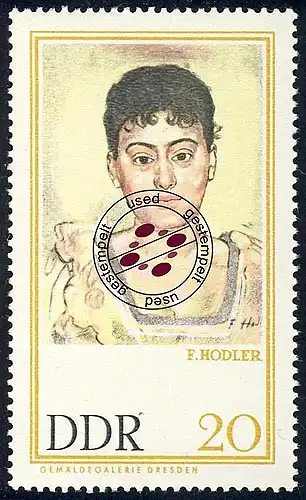 1262 Kunstsammlung Dresden Bildnis Madame R. 20 Pf O gestempelt