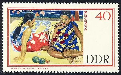 1265 Collection d'art Dresde Gaugoin - Deux femmes sur Tahiti 40 Pf O