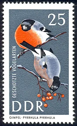 1275 Oiseaux protégés Gimples 25 Pf **