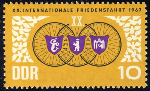 1278 Distance cyclable 10 Pf **