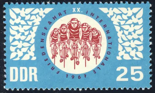 1279 Radfernfahrt 25 Pf ** postfrisch