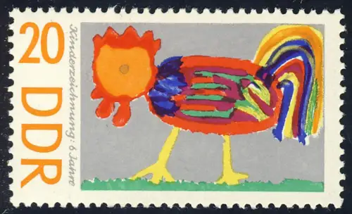 1283 Dessins pour enfants Hahn 20 Pf **