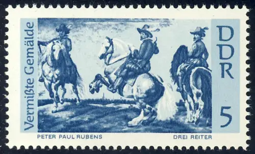 1286 Peintures manquantes Trois cavaliers 5 Pf **