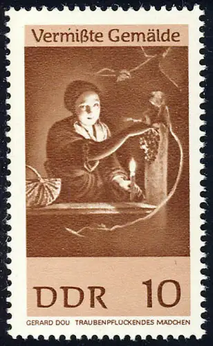 1287 Vermißte Gemälde Traubenpflückerin 10 Pf ** postfrisch