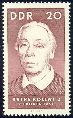 1295 Persönlichkeiten Kollwitz 20 Pf ** postfrisch
