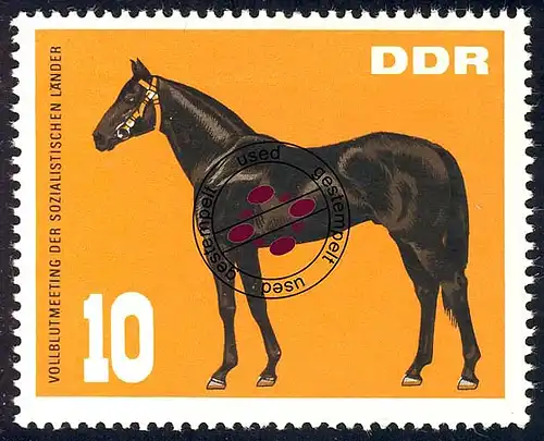 1303 Réunion de sang total Henry de reproduction 10 Pf O Tamponné