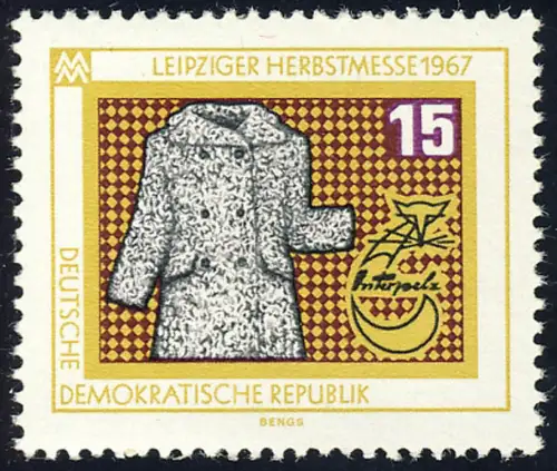 1307 Leipziger Messe Automne Peignoir 15 Pf **