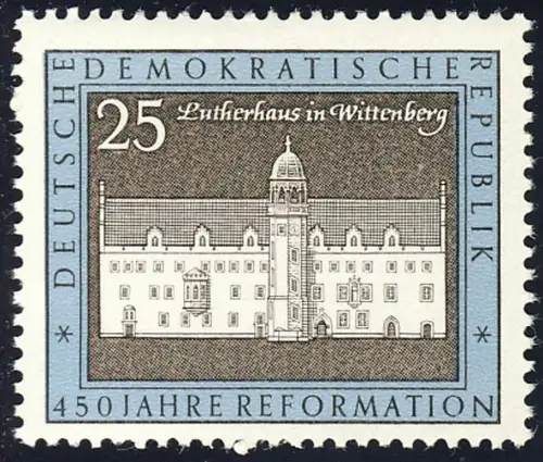 1318 Attaque de thèse Lutherhaus 25 Pf ** post-fraîchissement