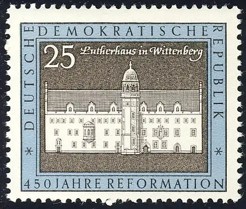 1318 Thesenanschlag Lutherhaus 25 Pf ** postfrisch