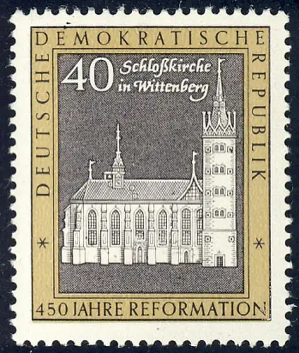 1319 Attaque de thèse Eglise de la serrure 40 Pf ** post-fraîchissement