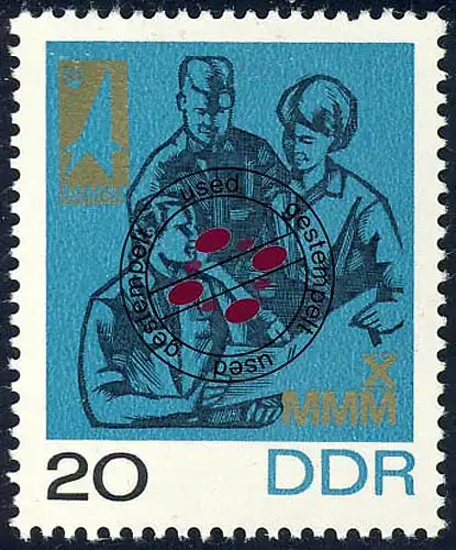 1320 Meister von Morgen-Messe Beratung 20 Pf O gestempelt