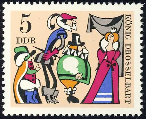 1323 Märchen König Drosselbart 5 Pf ** postfrisch