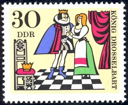 1328 Fêtes Roi Bard 30 Pf ** post-fraîchissement