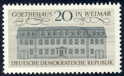 1329 Humanisme Goethehaus 20 Pf ** post-fraîchissement