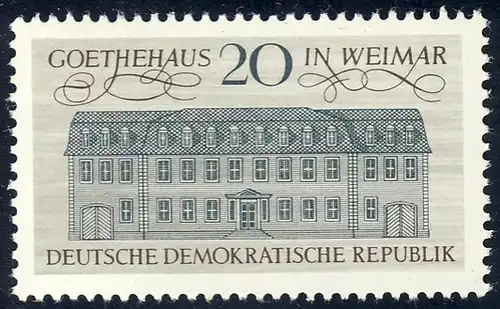 1329 Humanismus Goethehaus 20 Pf ** postfrisch