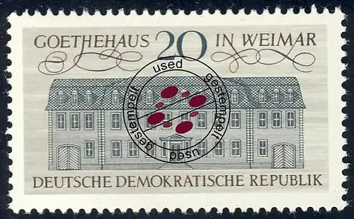 1329 Humanismus Goethehaus 20 Pf O