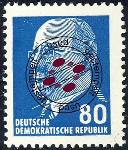 1331 Walter Ulbricht 80 Pf O Tamponné