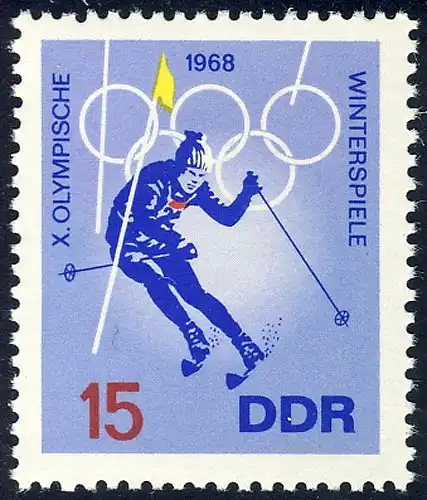 1337 Olymp. Winterspiele Alpiner Skilauf 15 Pf **