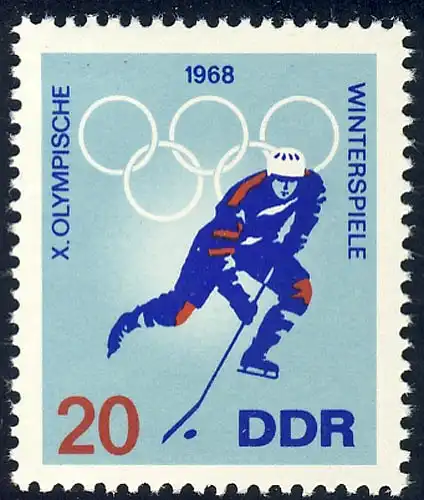 1338 Jeux olympiques Jeu d'hiver Hockey sur glace 20 Pf **
