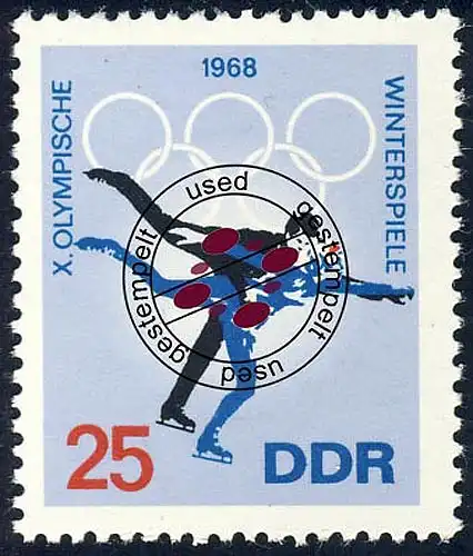 1339 Jeux d'hiver Jeu d ' olympe patinage artistique 25 Pf O