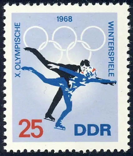 1339 Jeux d'hiver Jeu d 'art patinage 25 Pf **