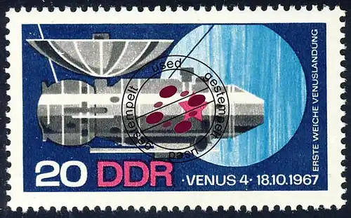 1341 Sovj. Spatiale 20 Pf O Tamponné