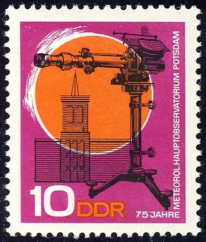 1343 Meteorolisches Observatorium Potsdam 10 Pf **