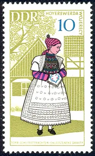 1353 Volkstrachten Brautjungfer 10 Pf ** postfrisch