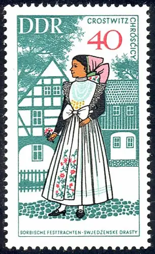 1355 demoiselle d'honneur de dentelle de mariage 40 Pf ** post-fraîchissement