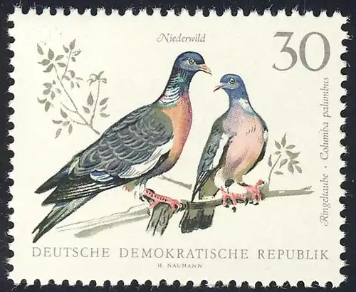 1361 Pigeons de basse-cour 30 Pf ** frais de port