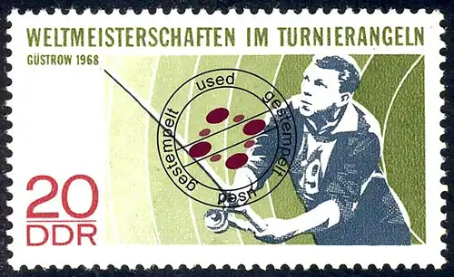 1374 Juniors Jeux de pêche de lézard 20 Pf O tamponné