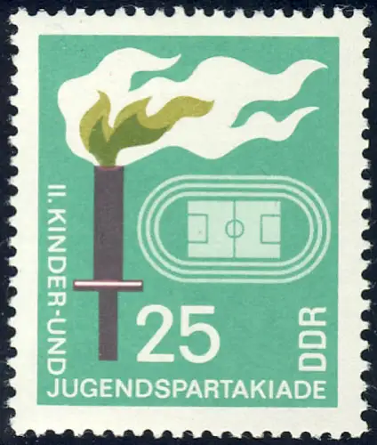 1376 Partakiade pour enfants/jeunes 25 pf **