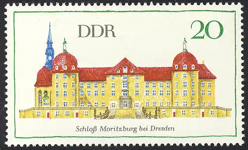 1380 Bâtiments Château de Moritzburg 20 Pf **