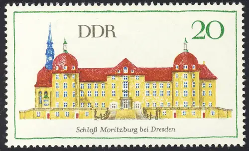 1380 Bâtiments Château de Moritzburg 20 Pf **