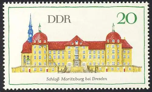 1380 Bauwerke Schloss Moritzburg 20 Pf **