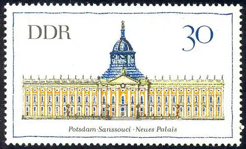 1382 Bauwerke Neues Palais Sanssouci 30 Pf **