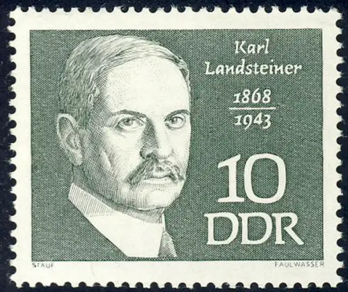 1366 Personnalités Landsteiner 10 Pf **