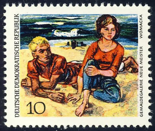 1393 Collection d'art Dresde Jeune couple 10 Pf **