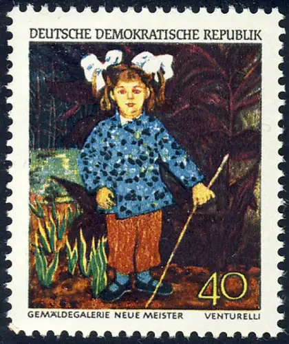 1396 Kunstsammlung Dresden Tochter 40 Pf ** postfrisch