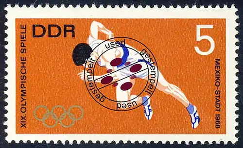 1404 Jeux olympiques d'été Course court 5 Pf O Tamponné