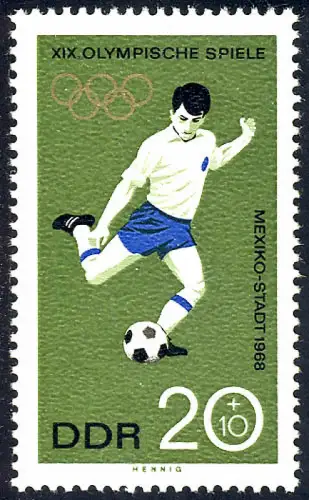 1406 Olymp. Sommerspiele Fußball 20+10 Pf **