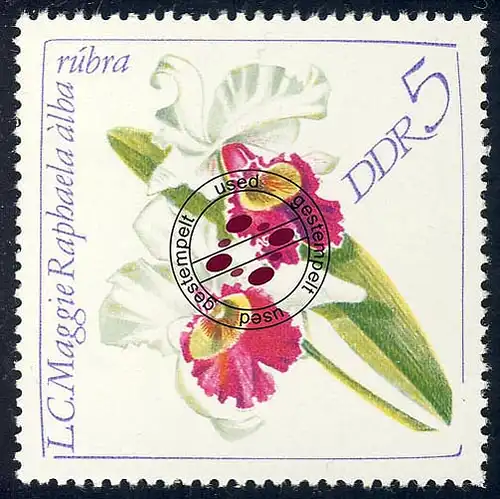 1420 Orchideen 5 Pf O gestempelt