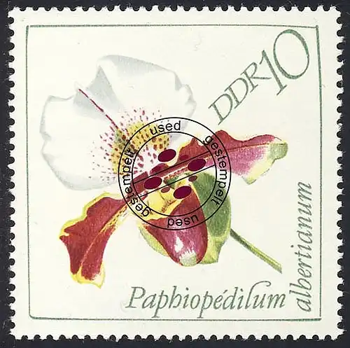 1421 Orchideen 10 Pf O gestempelt